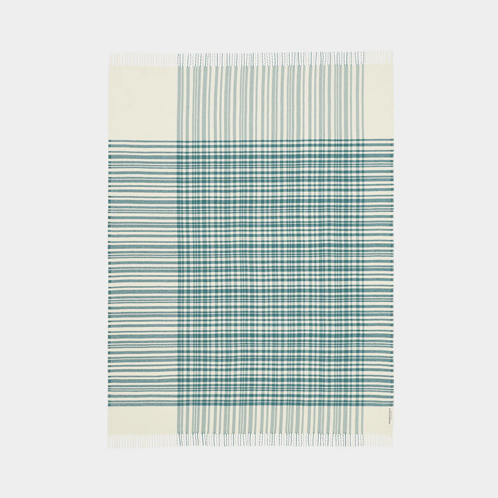 Bask Throw in Indian Teal - Image 3