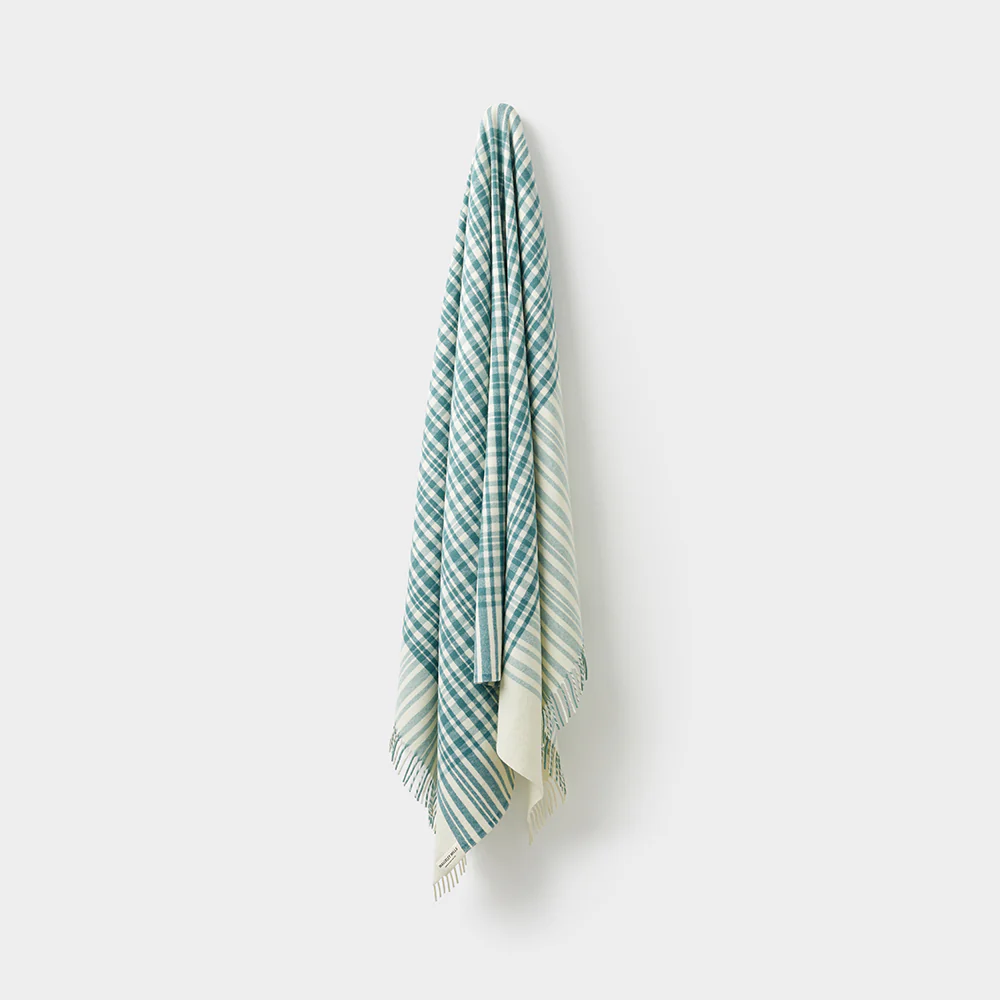 Bask Throw in Indian Teal - Image 4