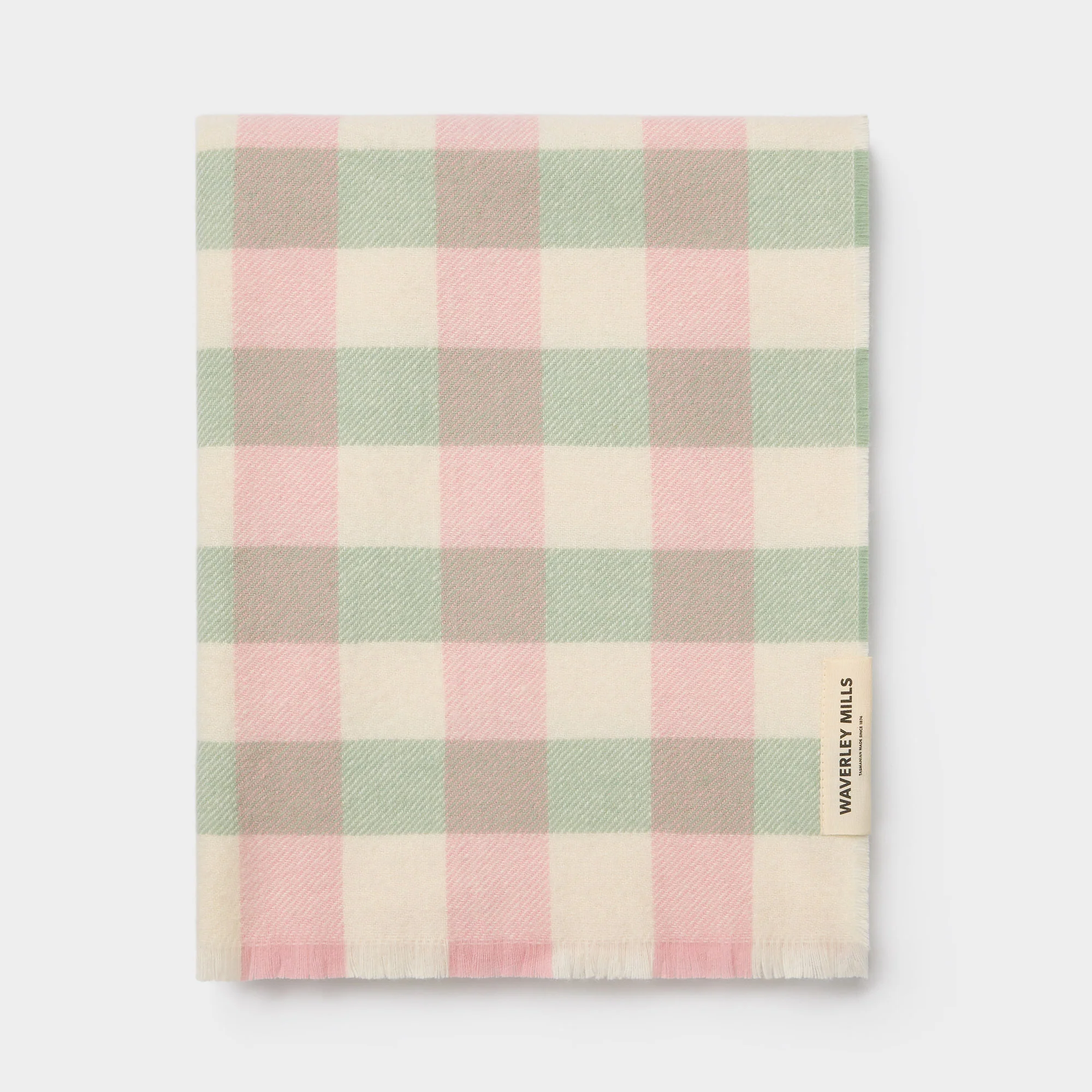 Check Baby Blanket in Garden - Image 3