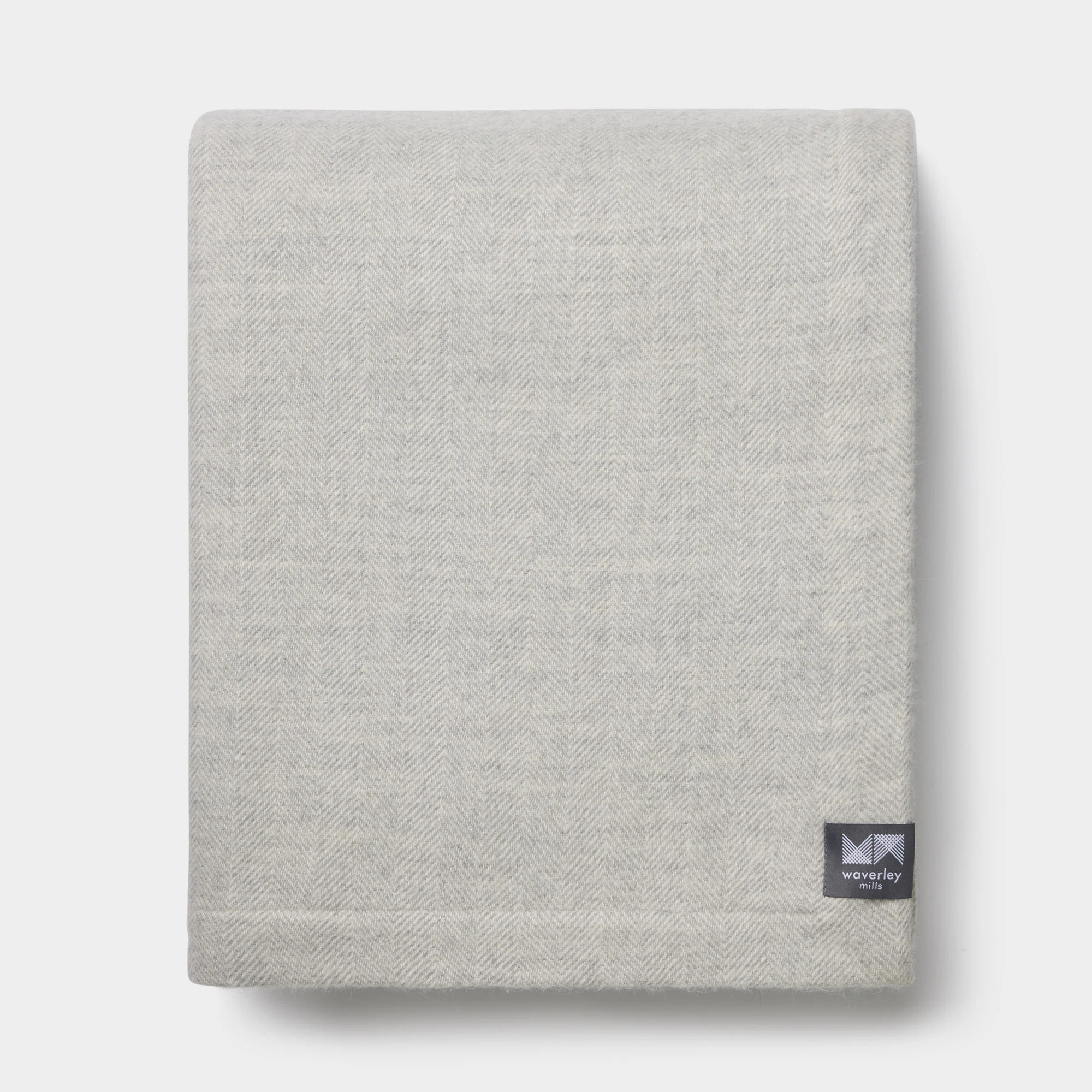 Herringbone Blanket in Grey Marle - Image 3