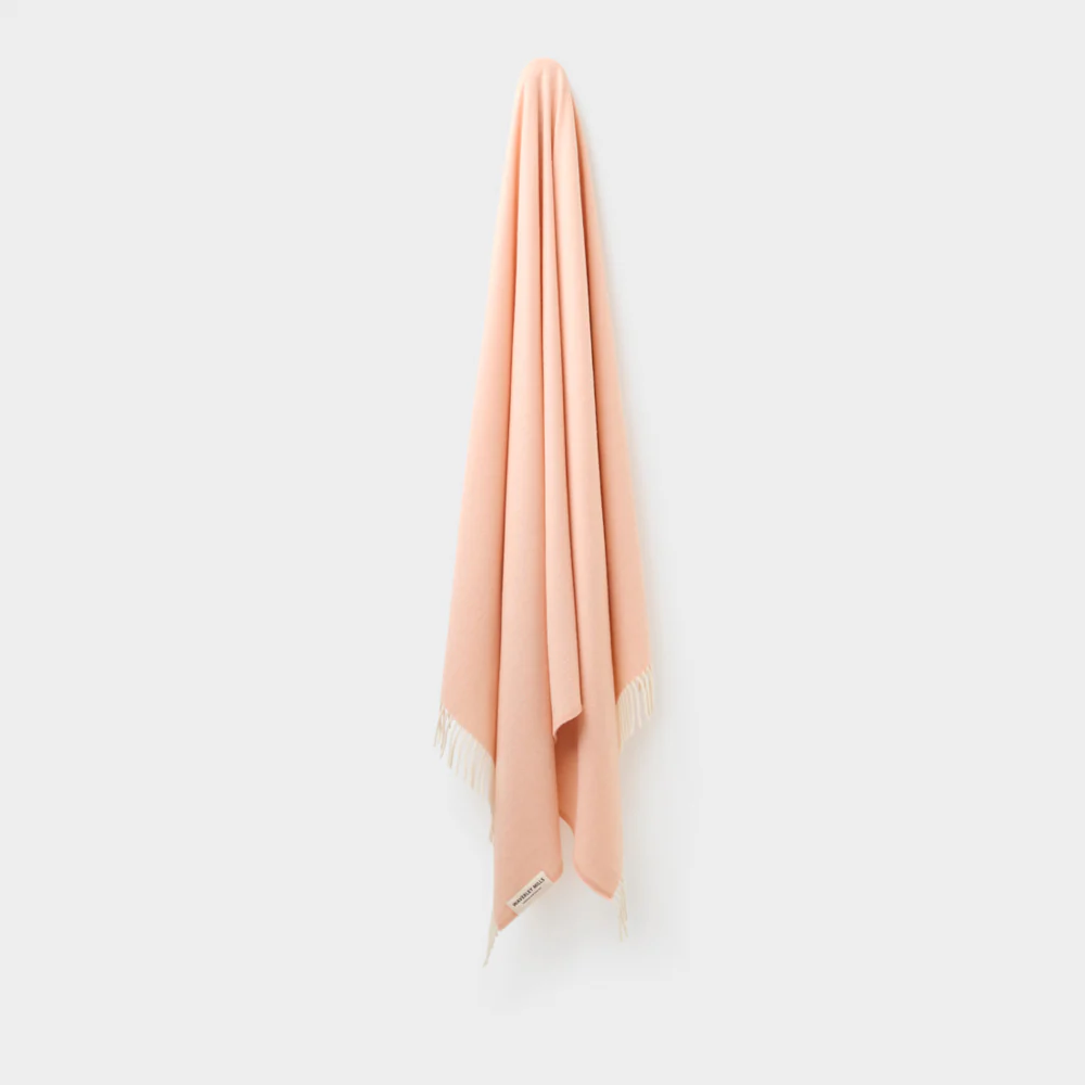 Herringbone Throw in Peach - Image 2