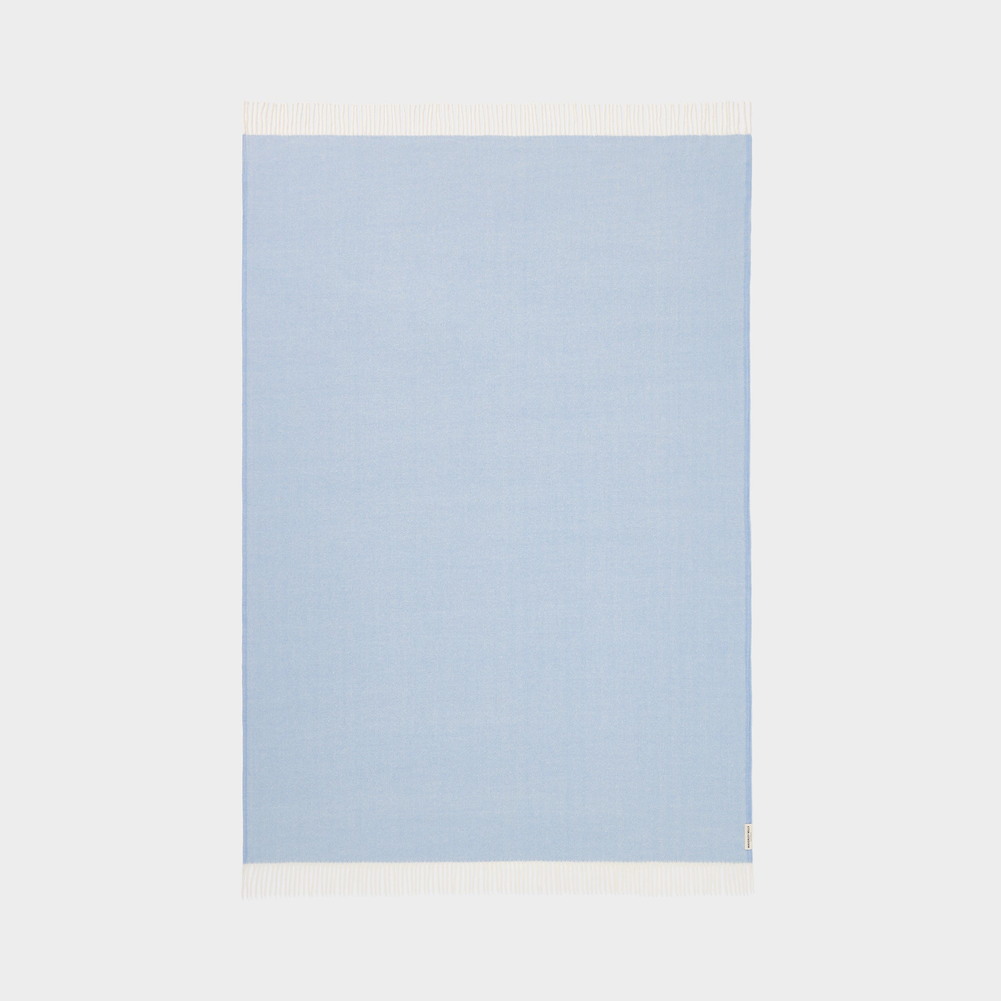 Herringbone Throw in Wineglass Bay Blue - Image 4