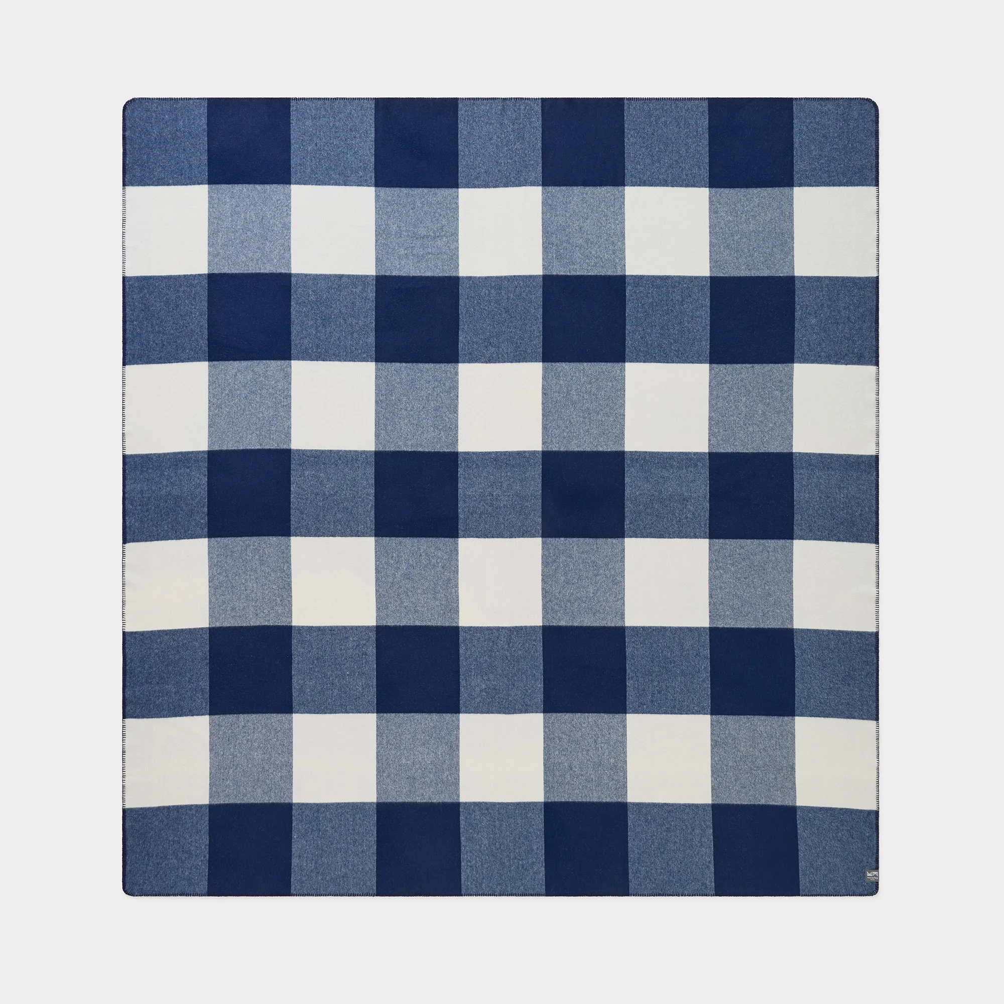Smith's Lane Blanket in Eclipse Check | King/Queen - Image 3